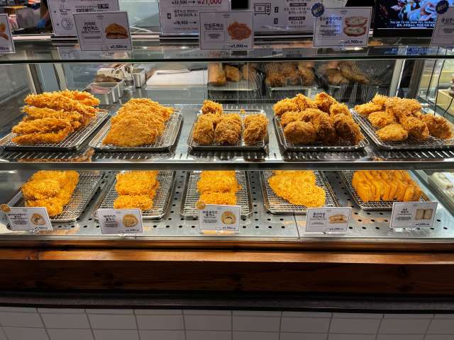 바삭마차 진열