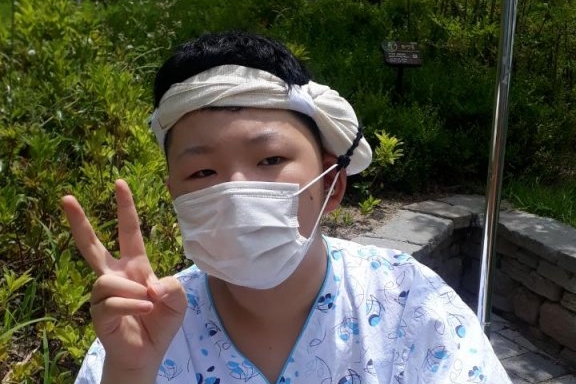 2020년 07월 수술을 받은 형우 (가명)의 사진