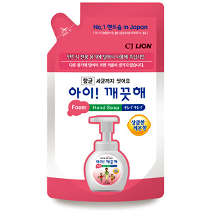 CJ 라이온 아이깨끗해 항균 폼 핸드워시 상큼한 레몬향 리필(200g)