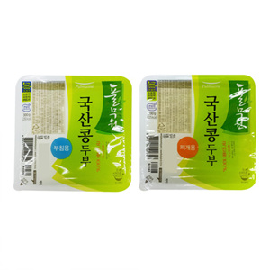 풀무원 국산 부침두부(300g)+국산 찌개두부(300g)