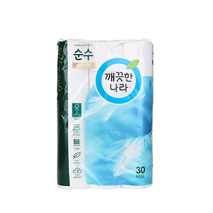 깨끗한나라 3겹데코 순수프리미엄 (30m*30롤)