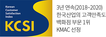 3년 연속(2018~2020) 한국산업의 고객만족도 백화점 부문 1위 KMAC 선정